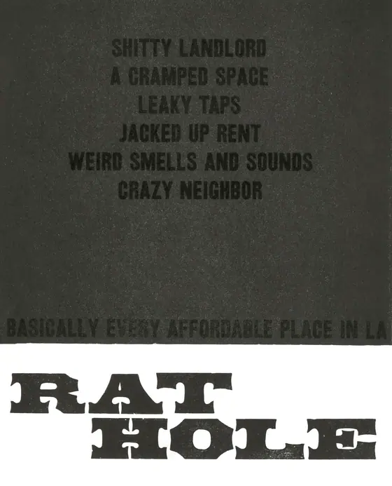 Rathole_Letterpress Poster